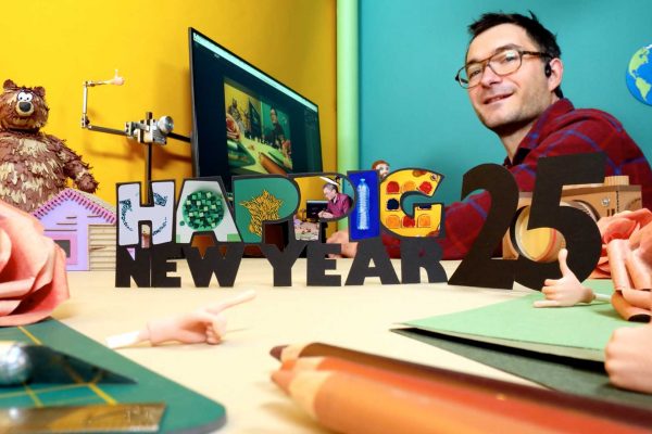 carte de voeux 2025 en stop motion