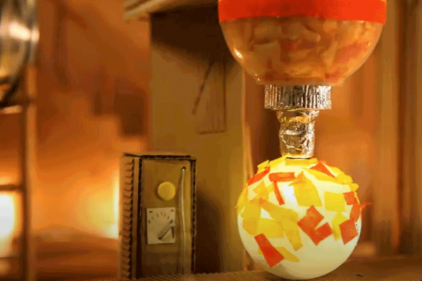 décor cardboard art en stop motion