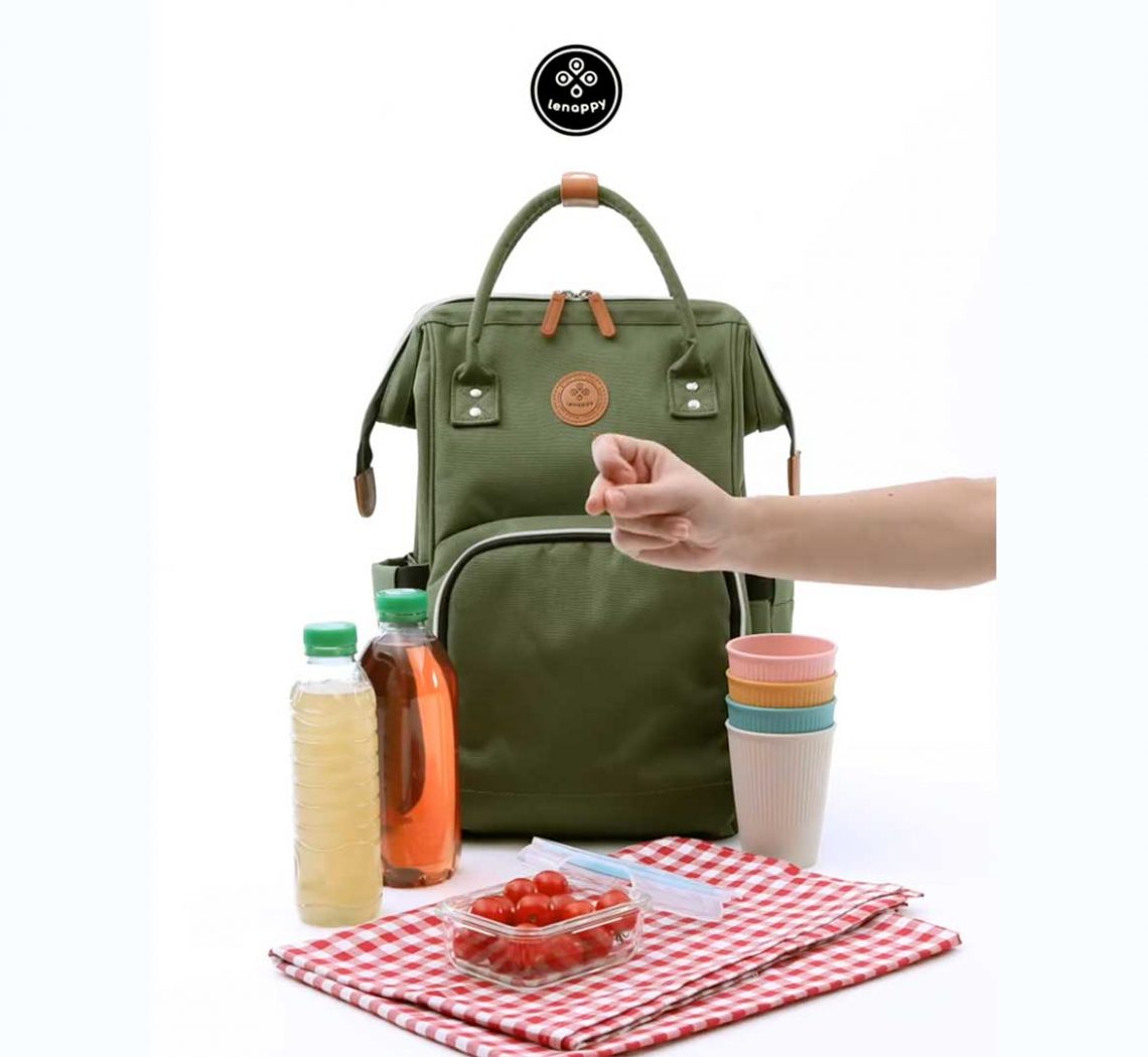 stop motion pour présenter un sac à langer