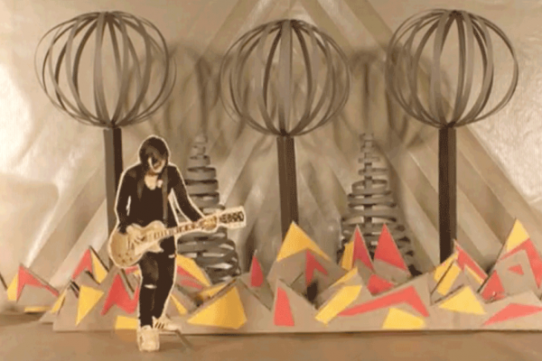 guitare animée en stop motion